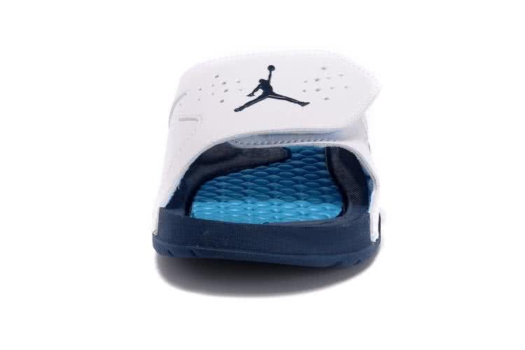 Air Jordan 7 Comfortable Slipper Blue And White Women 4