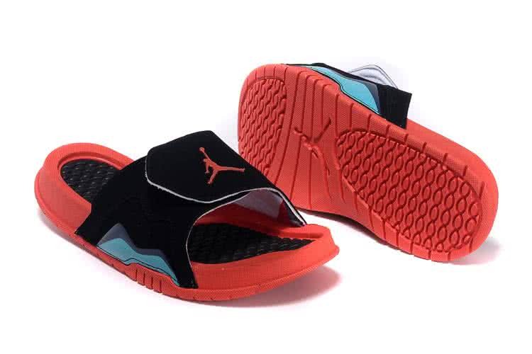 Air Jordan 7 Comfortable Slipper Black And Red Women 1