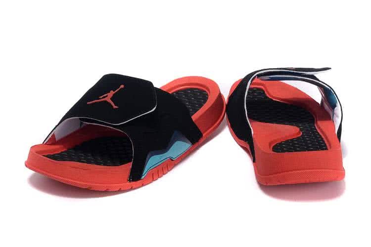 Air Jordan 7 Comfortable Slipper Black And Red Women 3