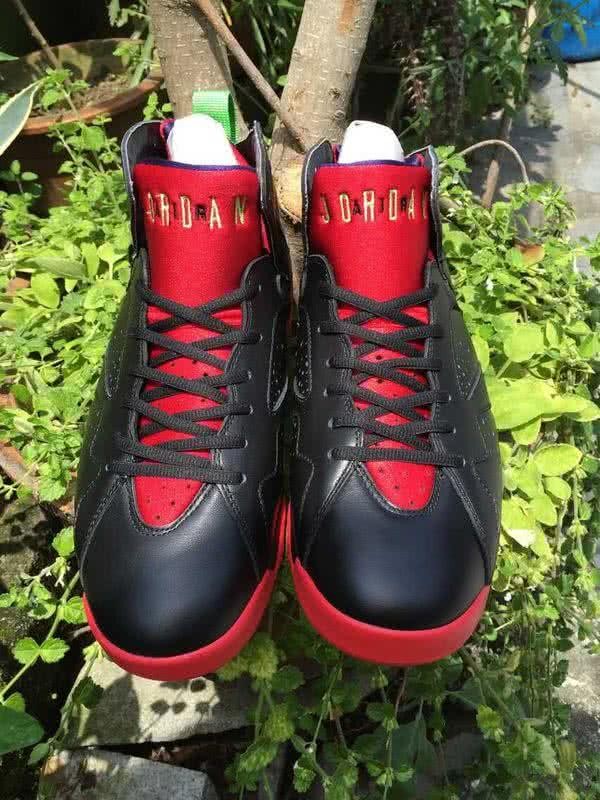 Air Jordan 7 Black And Red Women 4
