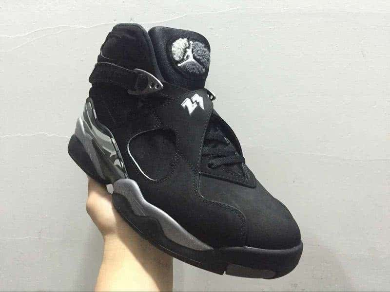 Air Jordan 8 Grey And Black Men 2