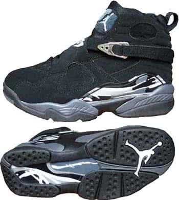 Air Jordan 8 Grey And Black Men 1