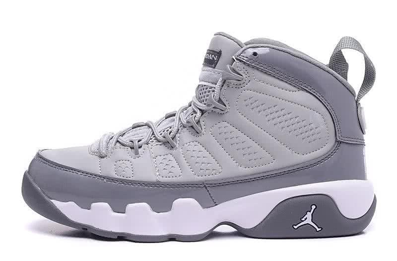 Air Jordan 9 Grey And White Women 1