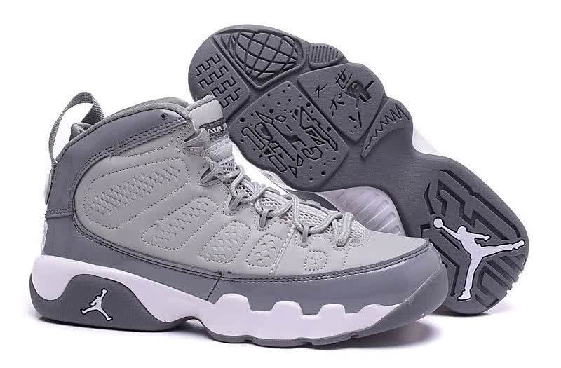 Air Jordan 9 Grey And White Women 3