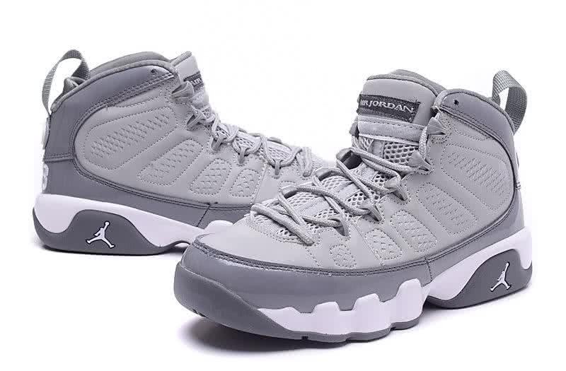 Air Jordan 9 Grey And White Women 4