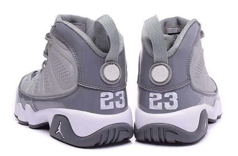 Air Jordan 9 Grey And White Women 5