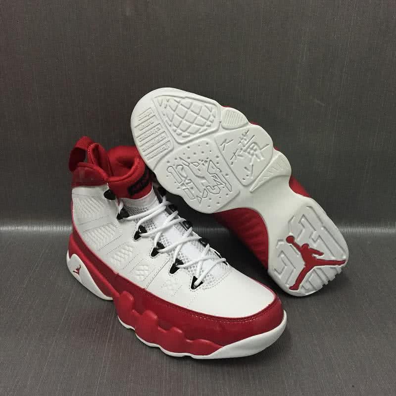 Air Jordan 9 Red And White Men 1