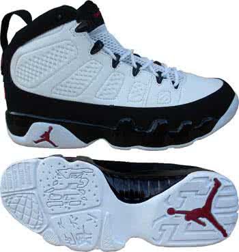 Air Jordan 9 Black And White Men 1