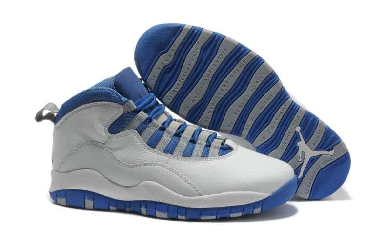 Air Jordan 10 White And Blue Men 1