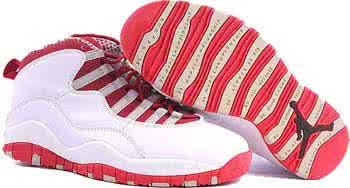 Air Jordan 10 White And Red Men 1