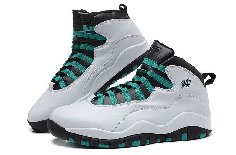 Air Jordan 10 White And Green Men 4
