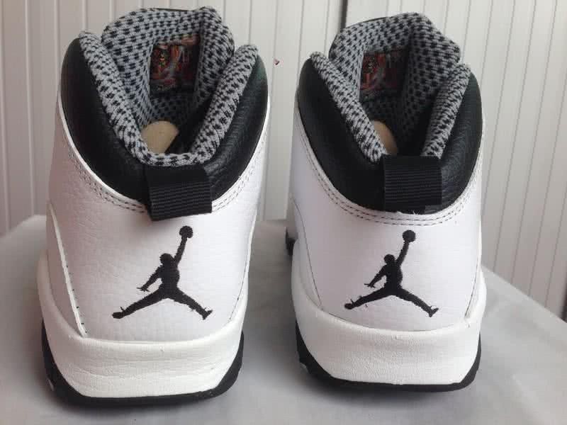Air Jordan 10 White And Black Men 4