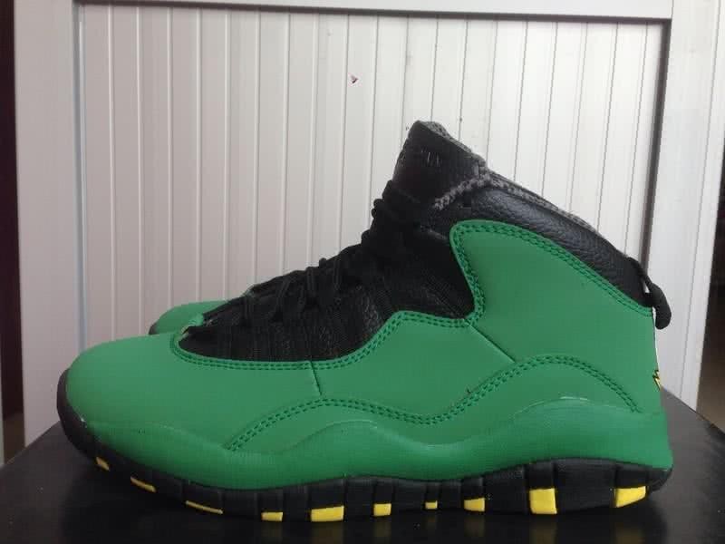 Air Jordan 10 Green And Black Men 2