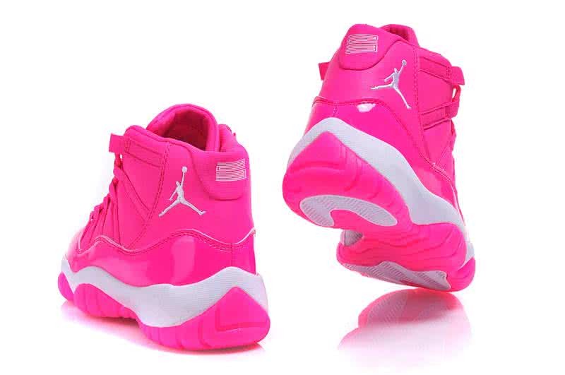 Air Jordan 11 Pink And White Women 2
