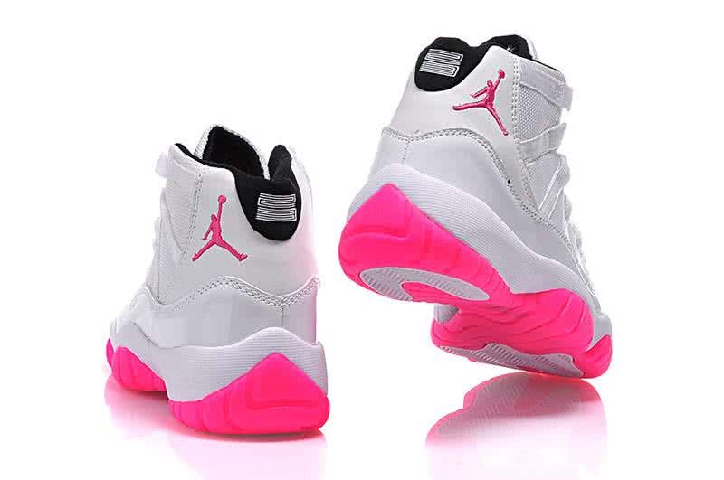 Air Jordan 11 White And Pink Women 4