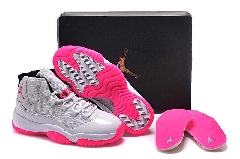 Air Jordan 11 White And Pink Women 5