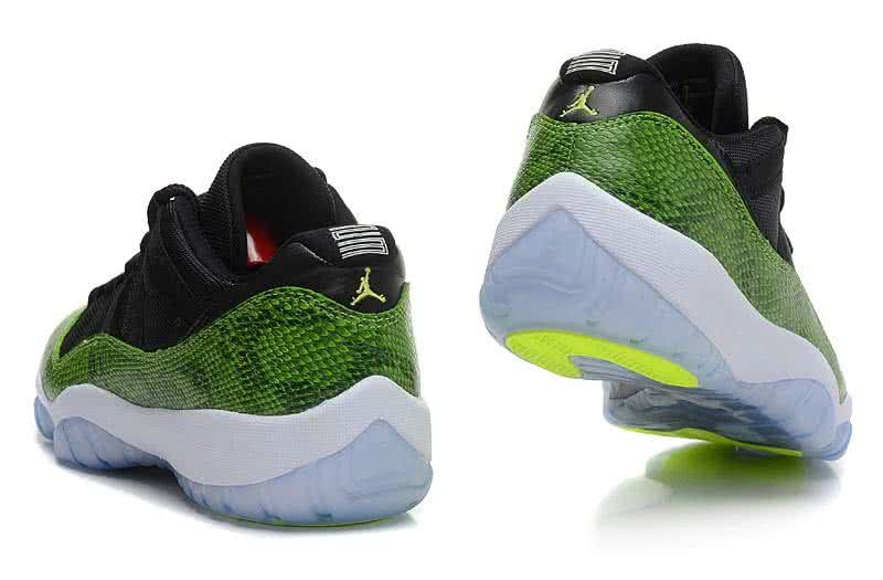 Air Jordan 11 Low Top Black And Green Men 6