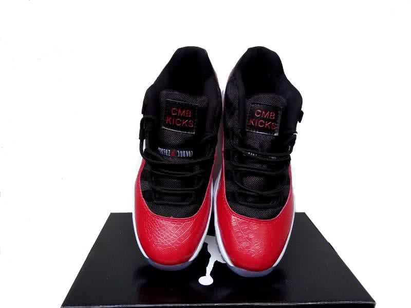 Air Jordan 11 Low Top Black And Red Men 7