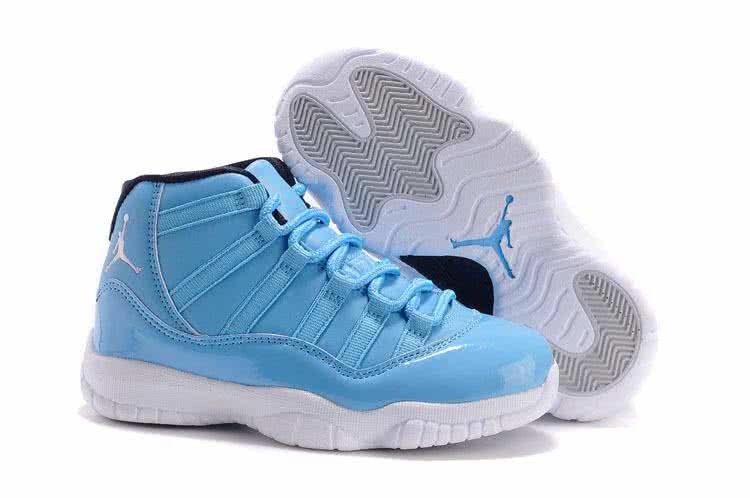Air Jordan 11 Sky Blue And White Sole Kids  1