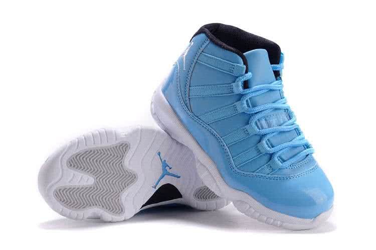 Air Jordan 11 Sky Blue And White Sole Kids  2