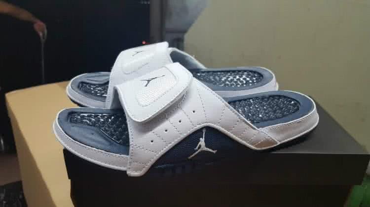 Air Jordan 12 Slippers Men White And Black 1