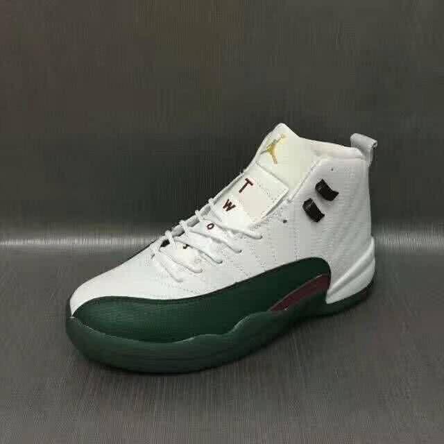 Air Jordan 12 White And Green Men 3