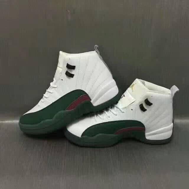 Air Jordan 12 White And Green Men 5