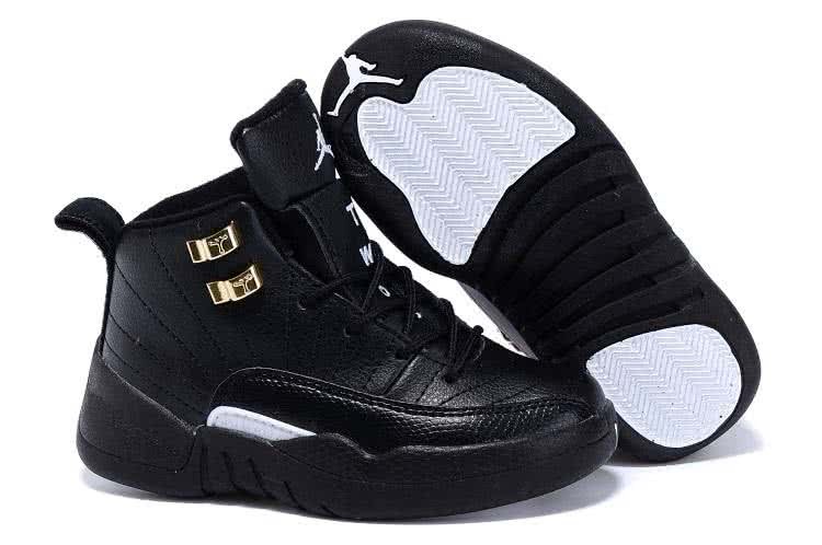 Air Jordan12 Kids All Black Upper 1