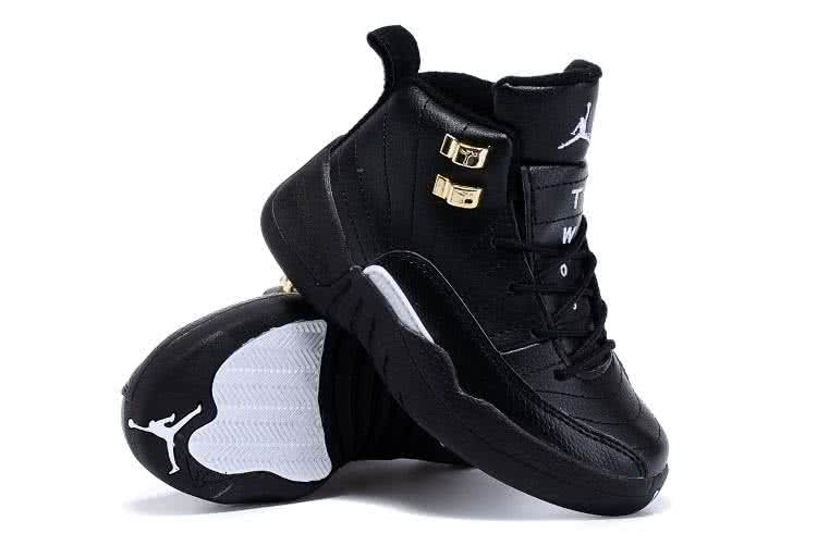Air Jordan12 Kids All Black Upper 6