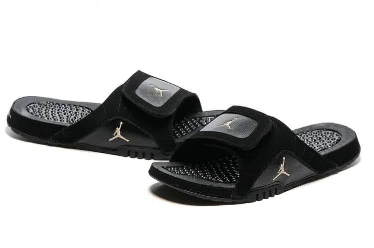 Air Jordan 12 Slippers Men All Black 4