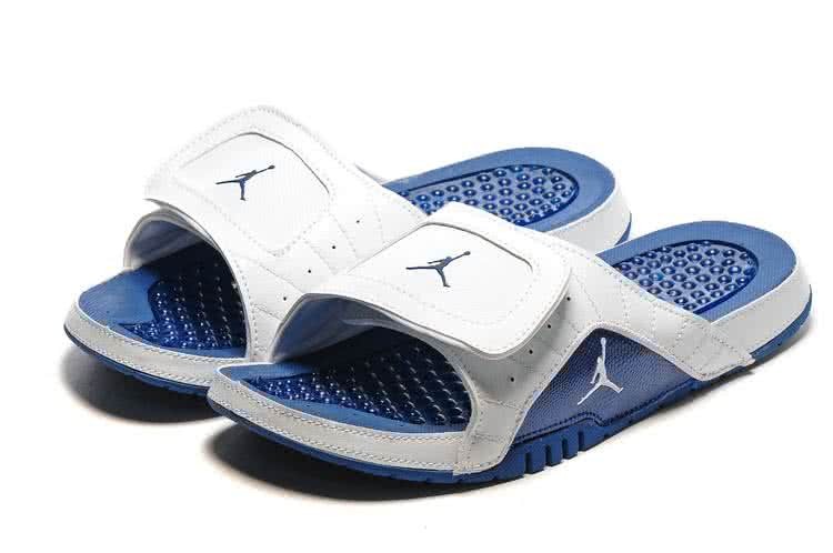 Air Jordan 12 Slippers Men White And Blue 1