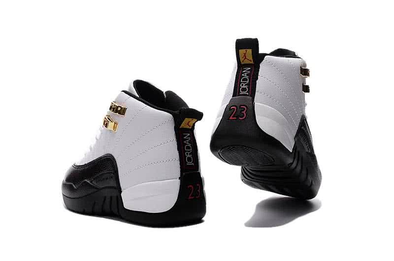 Air Jordan 12 Kids White And Black 5