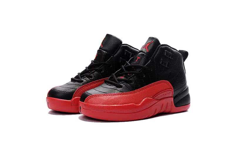 Air Jordan 12 Kids Black And Red 3