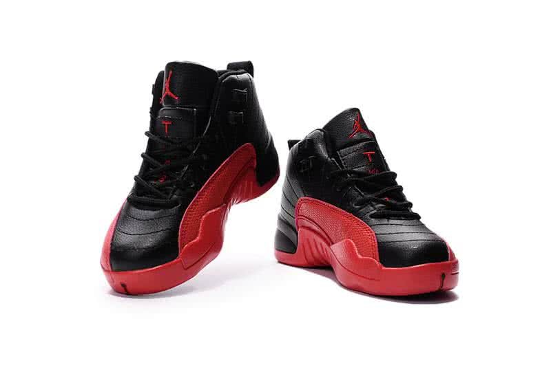 Air Jordan 12 Kids Black And Red 4