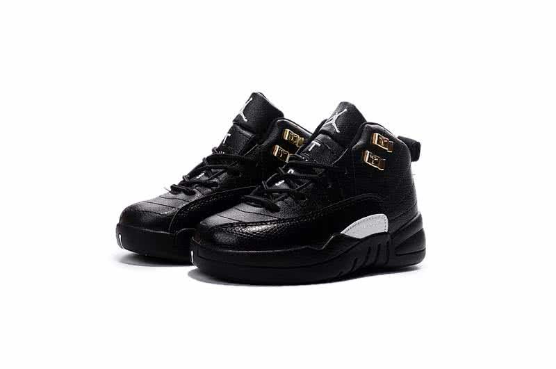 Air Jordan 12 Kids All Black 2