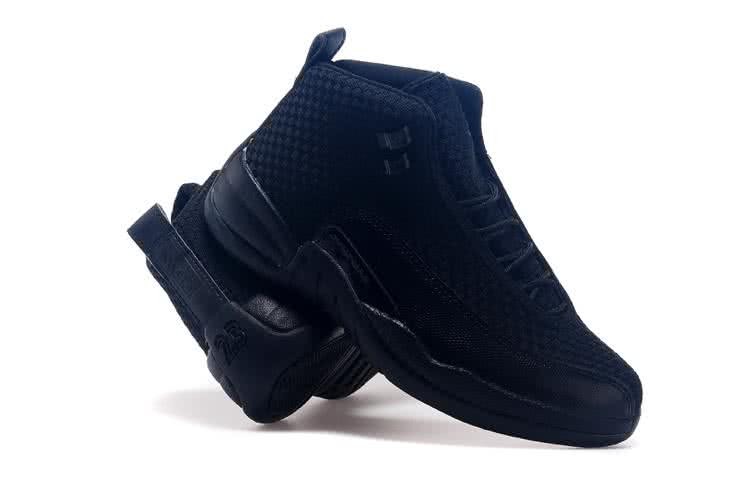 Air Jordan 12 All Black Fabric Men 6