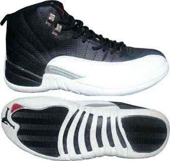 Air Jordan 12 White And Black Men 1