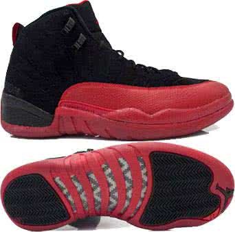 Air Jordan 12 Red And Black Men 1