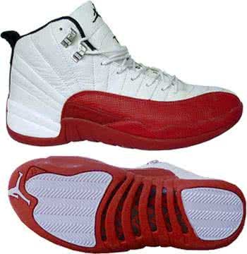 Air Jordan 12 White And Red Men 1