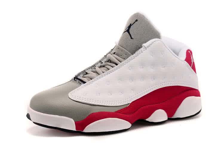 Air Jordan 13 White Grey And Red Upper Men 3