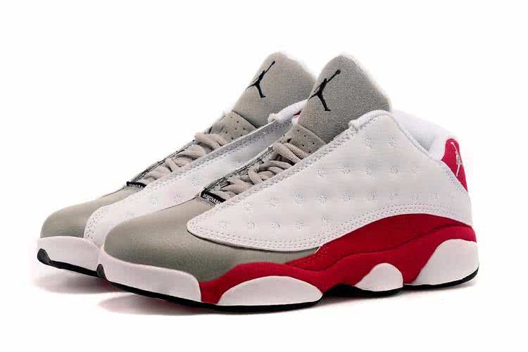 Air Jordan 13 White Grey And Red Upper Men 5