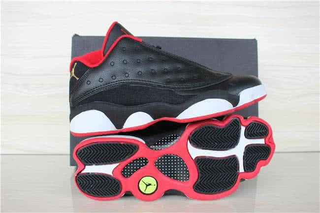 Air Jordan 13 Black Red And White Men 8