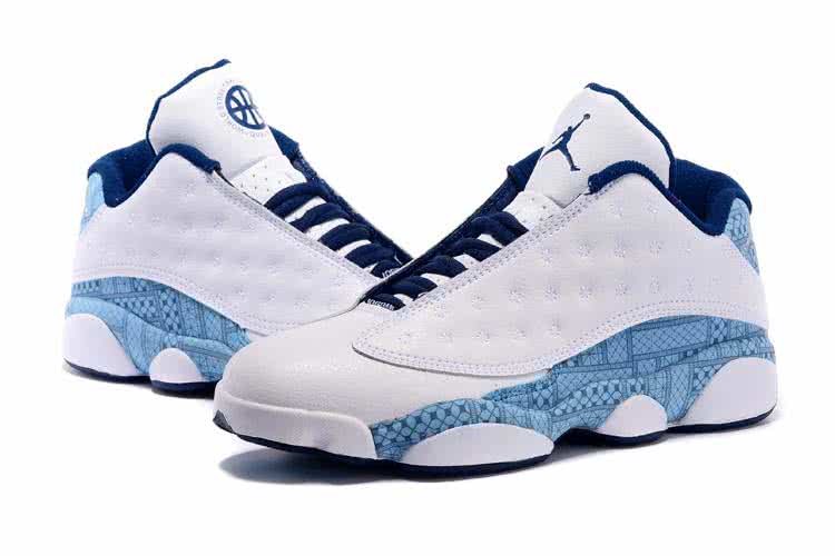Air Jordan 13 Low White And Sky Blue Men 7