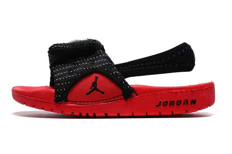 Air Jordan 13 Kids Sandals Black And Red 2