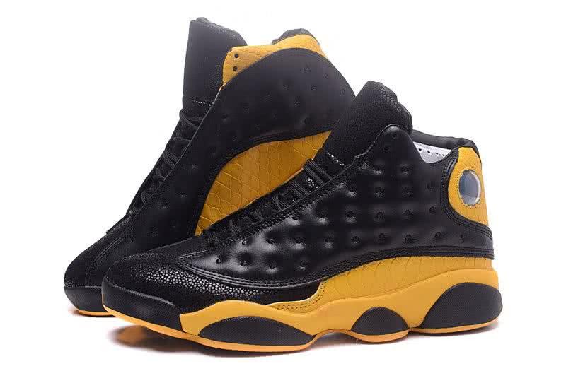 Air Jordan 13 Black And Yellow Men 4