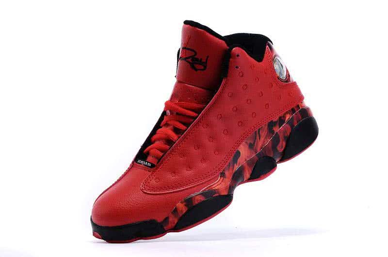 Air Jordan 13 Ray Allen-Heat Red And Black Men 4