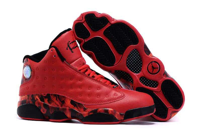 Air Jordan 13 Ray Allen-Heat Red And Black Men 1