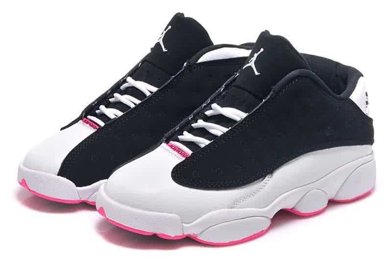 Air Jordan 13 White Black And Pink Women 2