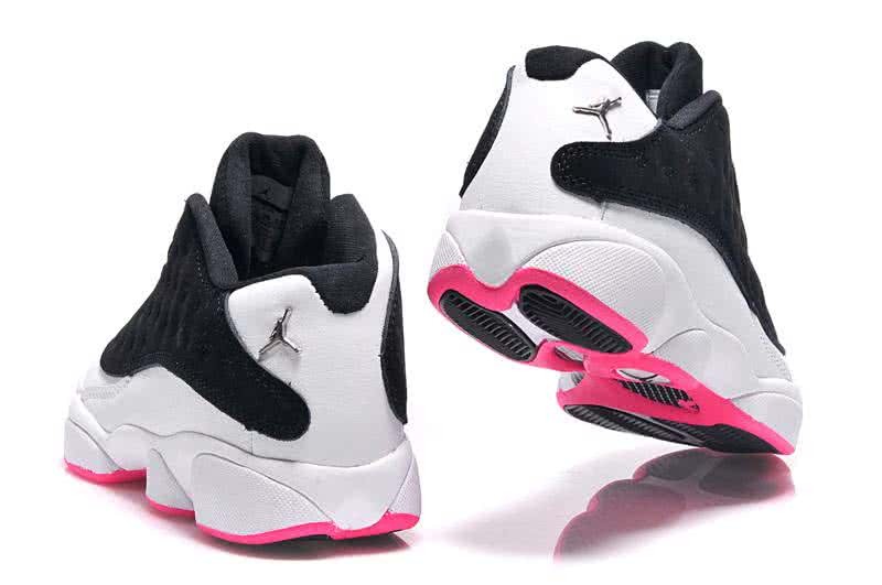 Air Jordan 13 White Black And Pink Women 4
