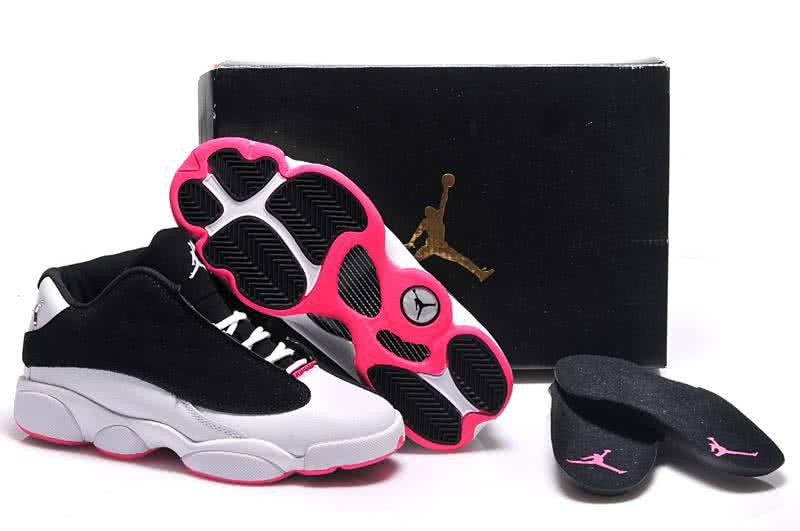 Air Jordan 13 White Black And Pink Women 1